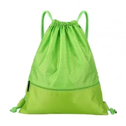 sac à dos simple avec poche à cordon de serrage pour sport de plein air, sac à dos de fitness pour hommes et femmes, sacs de basket-ball légers, sac à fermeture éclair oxford