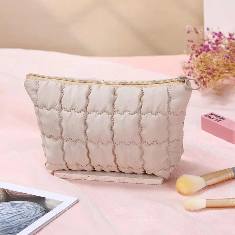 sac à main cosmétique à bulles pour femmes, organisateur de voyage, maquillage nuage, rouges à lèvres, pochette en coton, sac à fermeture éclair de grande capacité