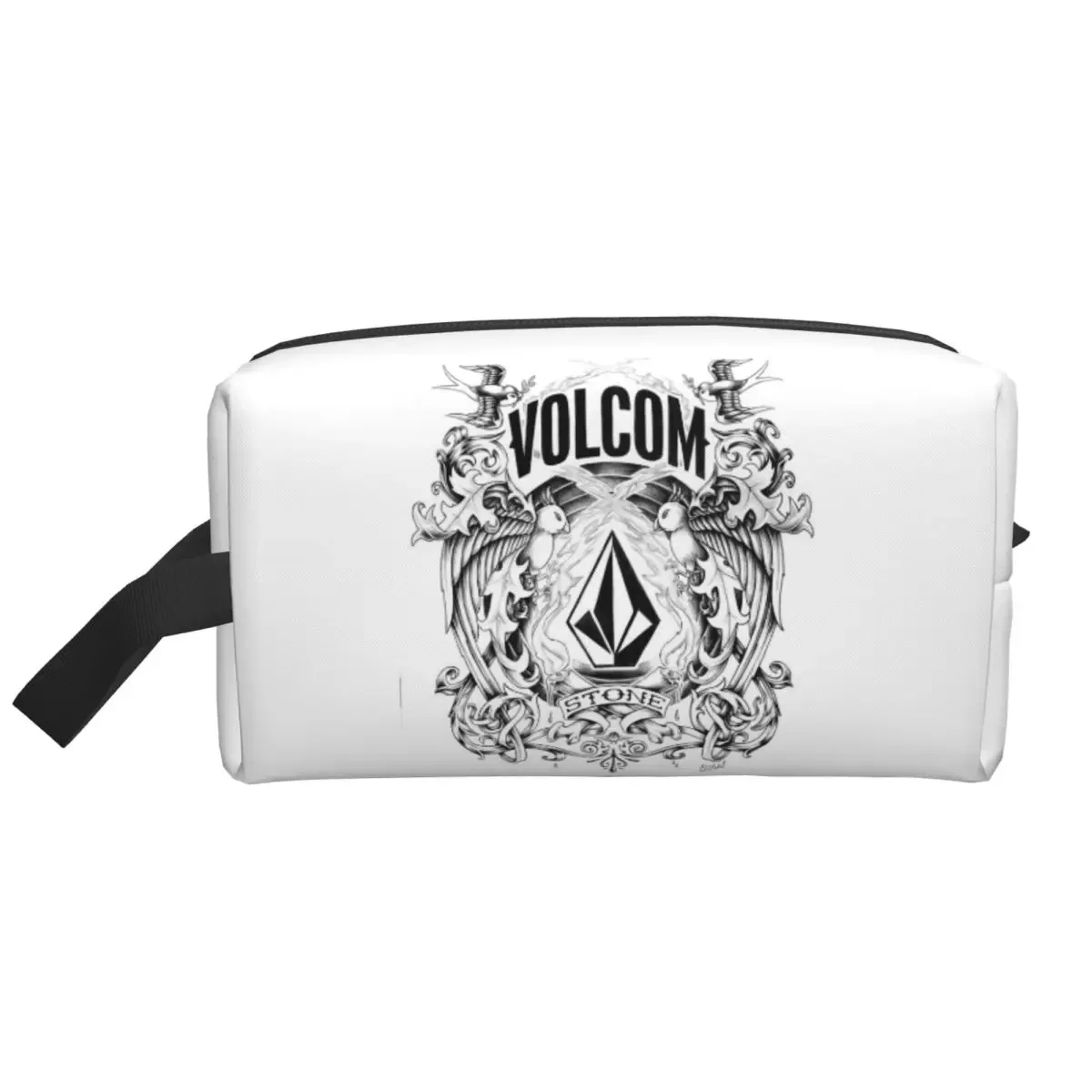 v-volcom – trousse de maquillage avec logo, organisateur de cosmétiques, trousse de toilette, trousse à cosmétiques pour femmes, trousse de voyage pour la beauté, trousse à crayons