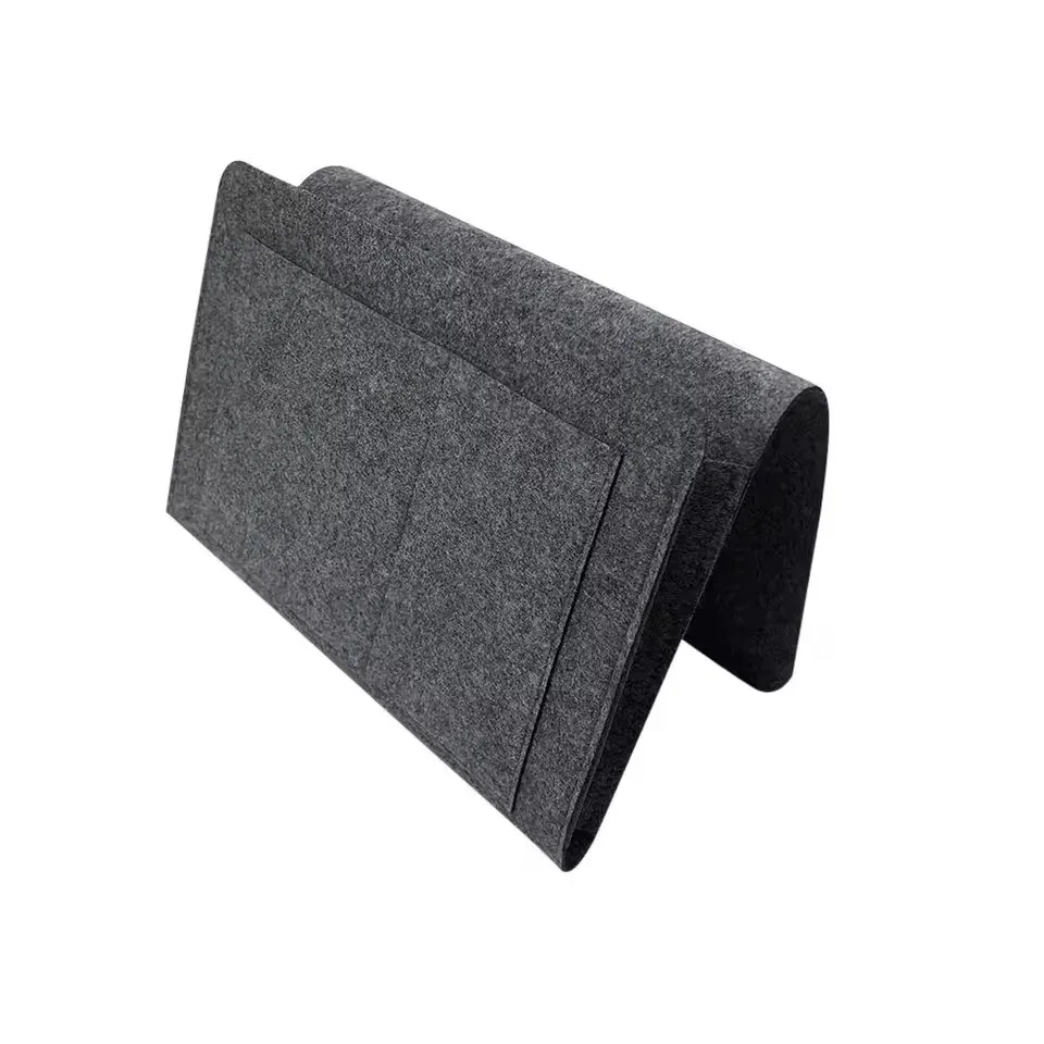 organisateur de rangement en feutre pour chevet, sac de chevet antidérapant, rangement suspendu pour canapé, support pour télécommande, poches pour lit