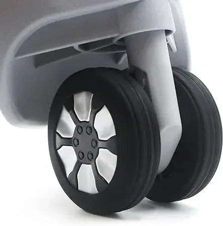 housse de protection pour roues de valise en silicone de couleur unie, pour la protection des bagages