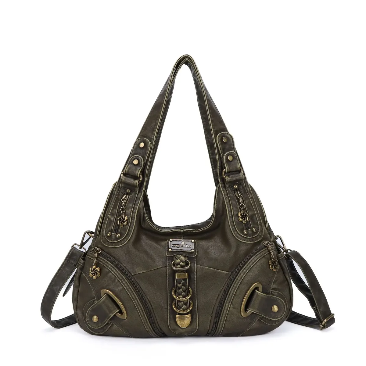 sac à main polyvalent pour femme, sac à bandoulière tendance, grand sac à poignée supérieure, sacoche, sac boulette, sac à bandoulière multi-poches, grand sac à main