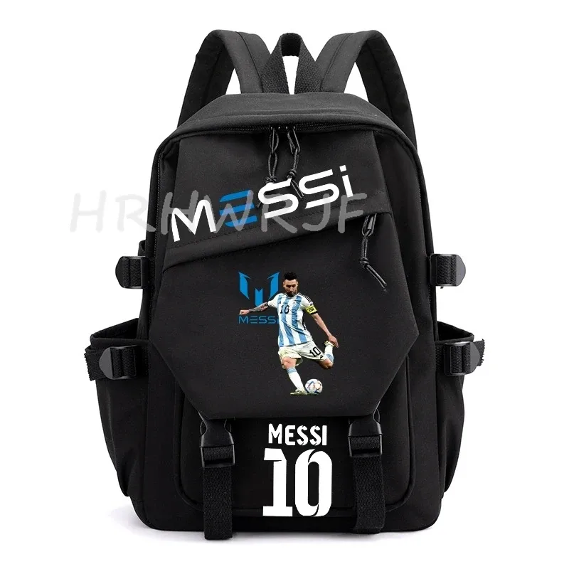 sac à dos de football messi, grande capacité, tendance, pour femme, pour ordinateur portable, pour l'école, léger, pour fille, pour les voyages, pour livres, cool