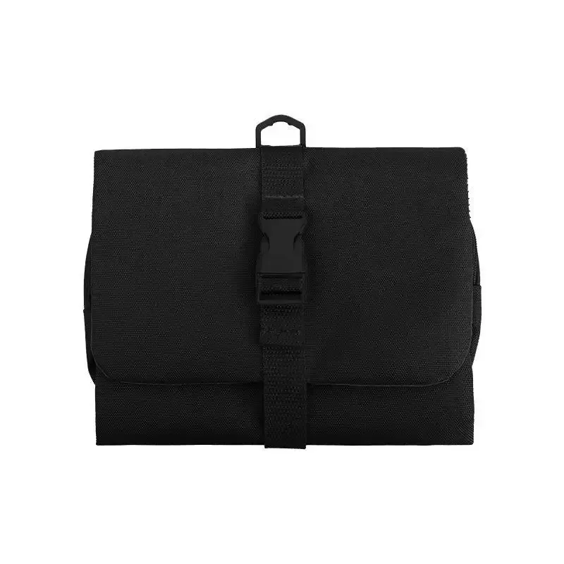 sac de toilette pliable et détachable, grande capacité avec crochet, sac de rangement pour articles de toilette pour hommes en voyage d'affaires, sac de cosmétiques de voyage pour femmes