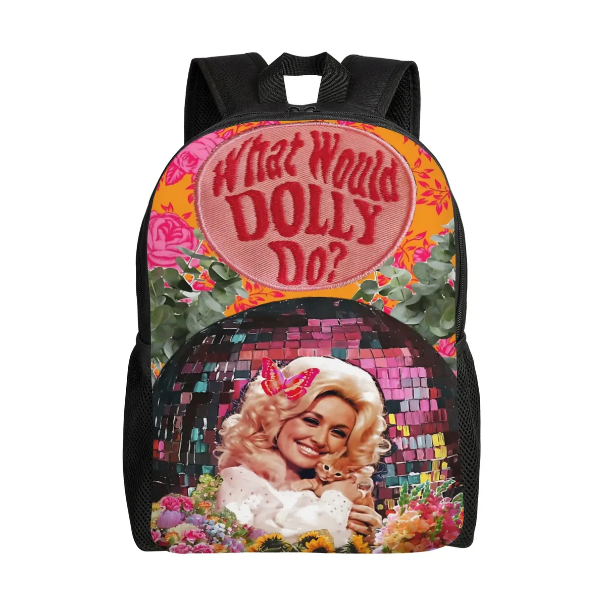 sac à dos fashion dolly parton, mochila, décontracté, pour le travail, le bureau, robuste, à bandoulière