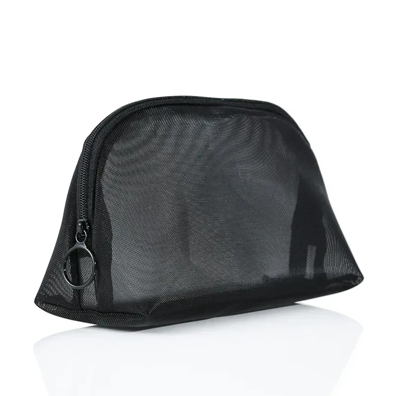 étui de voyage pour pinceaux de maquillage, trousse de toilette cosmétique, organisateur pour hommes et femmes, outils de beauté, kit dopp en maille, pochette, accessoires de rangement de lavage