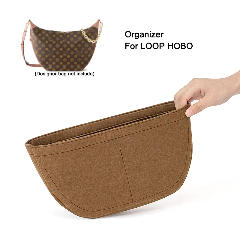 insérer le doublure d'organisateur de sacs pour le hobo de boucle, sac à main intérieur d'organisateur de sac à main de maquillage