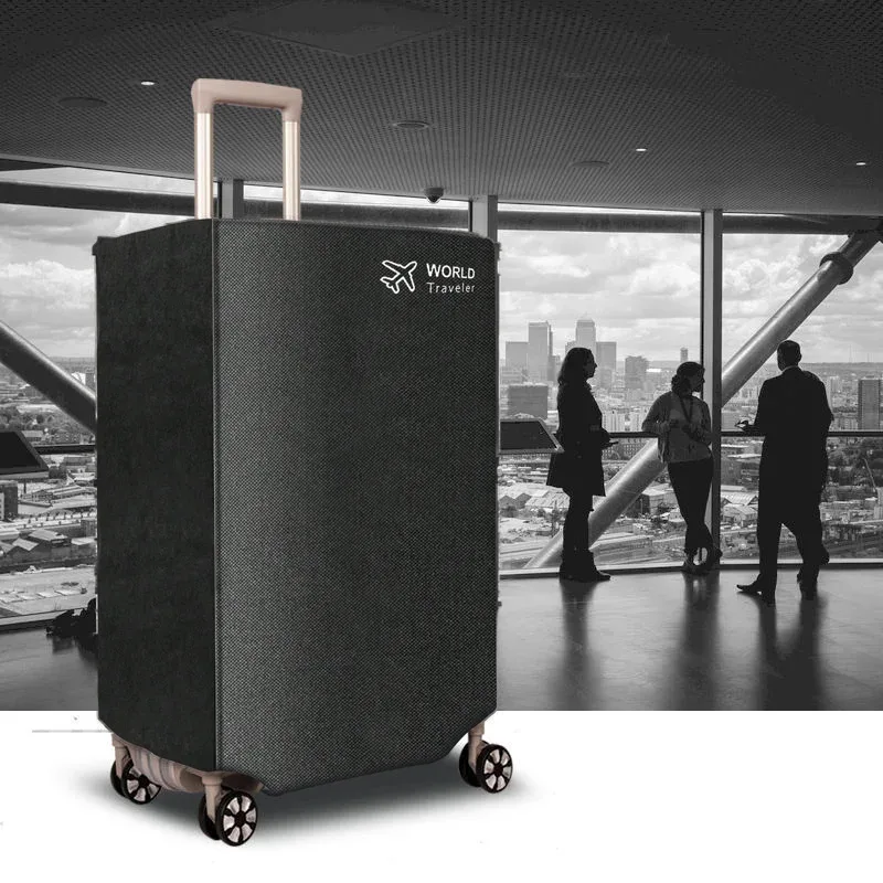 housse de protection pour bagages non tissée, 1 pièce, anti-poussière, valise à roulettes, résistante à l'usure, anti-rayures