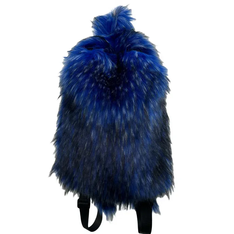 nouveau sac à dos femme y2k en fausse fourrure 2026 – style harajuku, doux et chaud, pour l'hiver