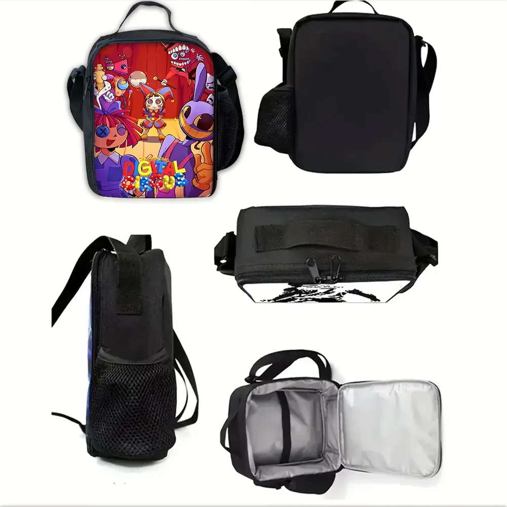 sac à dos d'école pour enfants cartoon a-amazings digitals circus avec sacs à déjeuner, sacs à crayons, sacs d'école pour garçons et filles, meilleur cadeau