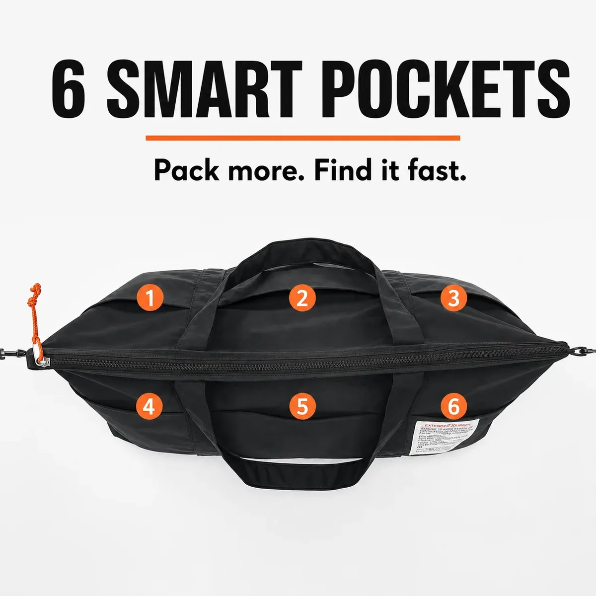 Sac de voyage de grande capacité avec pochette pour bagages, sac de week-end multi-poches pour femmes et hommes, sac de sport, de fitness et de yoga