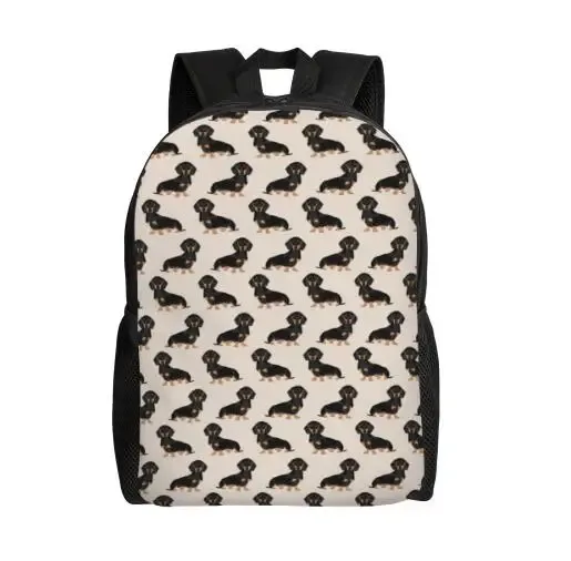 sac à dos dachshund dogs pour garçons et filles, saucisse wiener, sacs de voyage pour l'école ou le collège, sac à livres pour femmes et hommes, convient pour ordinateur portable 15 pouces