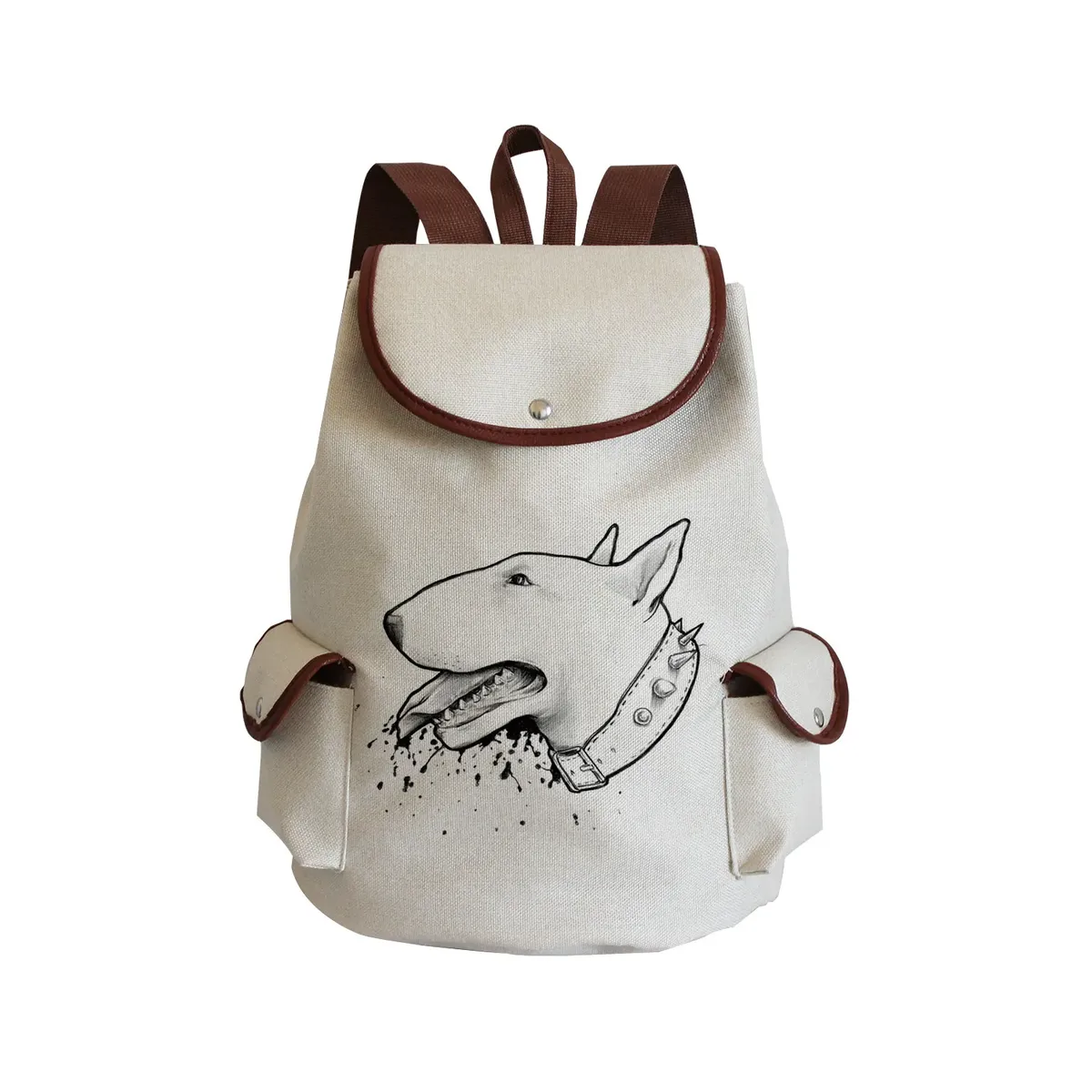 sac à dos personnalisé avec peinture à l'huile et imprimé de chien lévrier, sacoche de styliste durable pour shopping et voyage, accessoire d'extérieur décontracté pour femme
