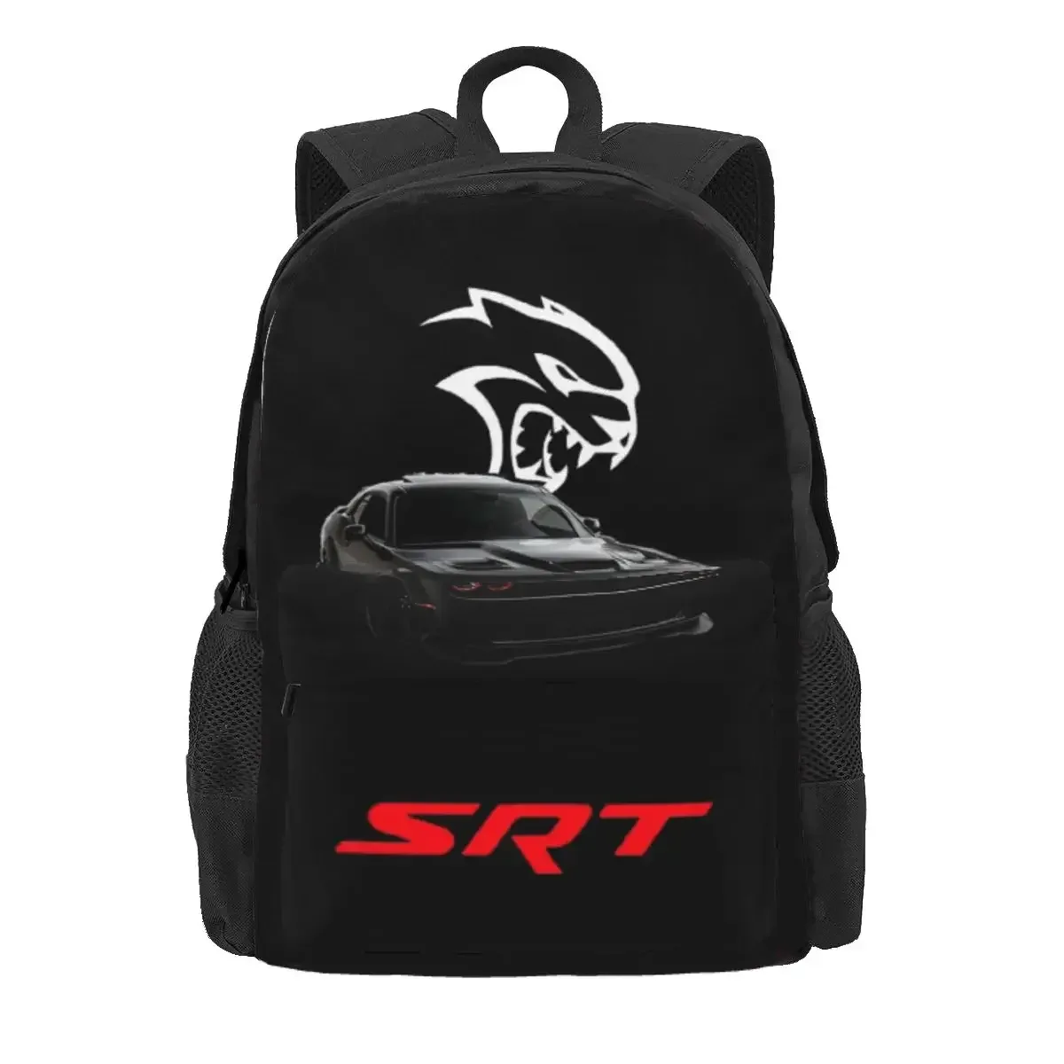 sac à dos d'étudiant srt hellcat demon dodge challenger, sac d'école, sac à dos de randonnée pour hommes et femmes, sac à bandoulière