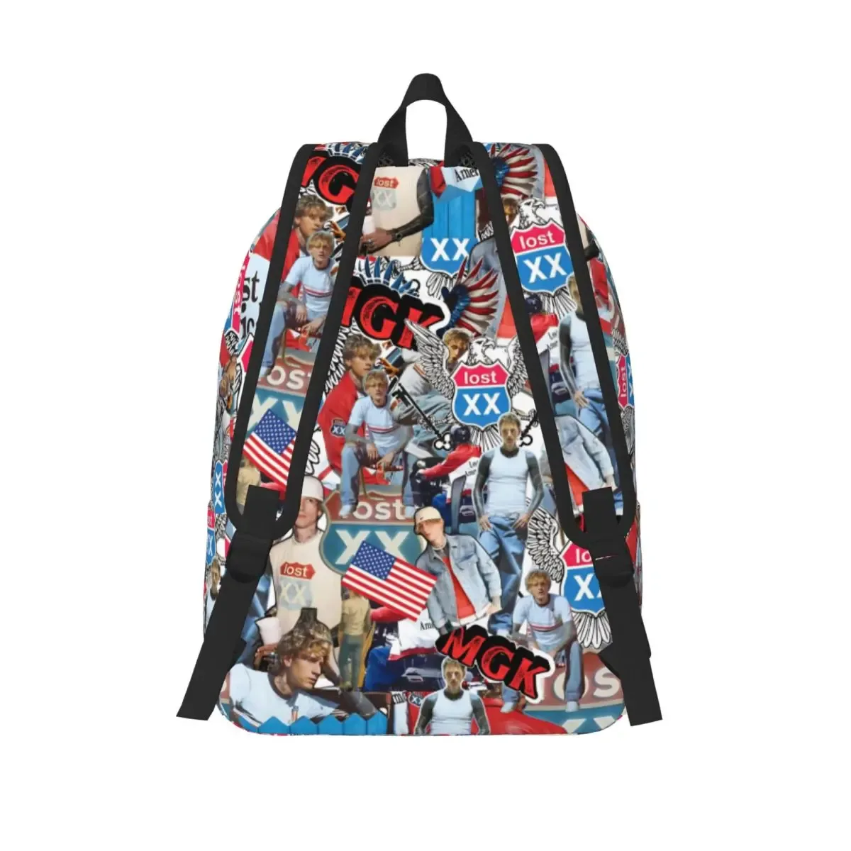 mgk lost americana tour 2025-2026 sac à dos adolescent durable lycée travail sac à dos pour hommes femmes ordinateur portable sacs en toile