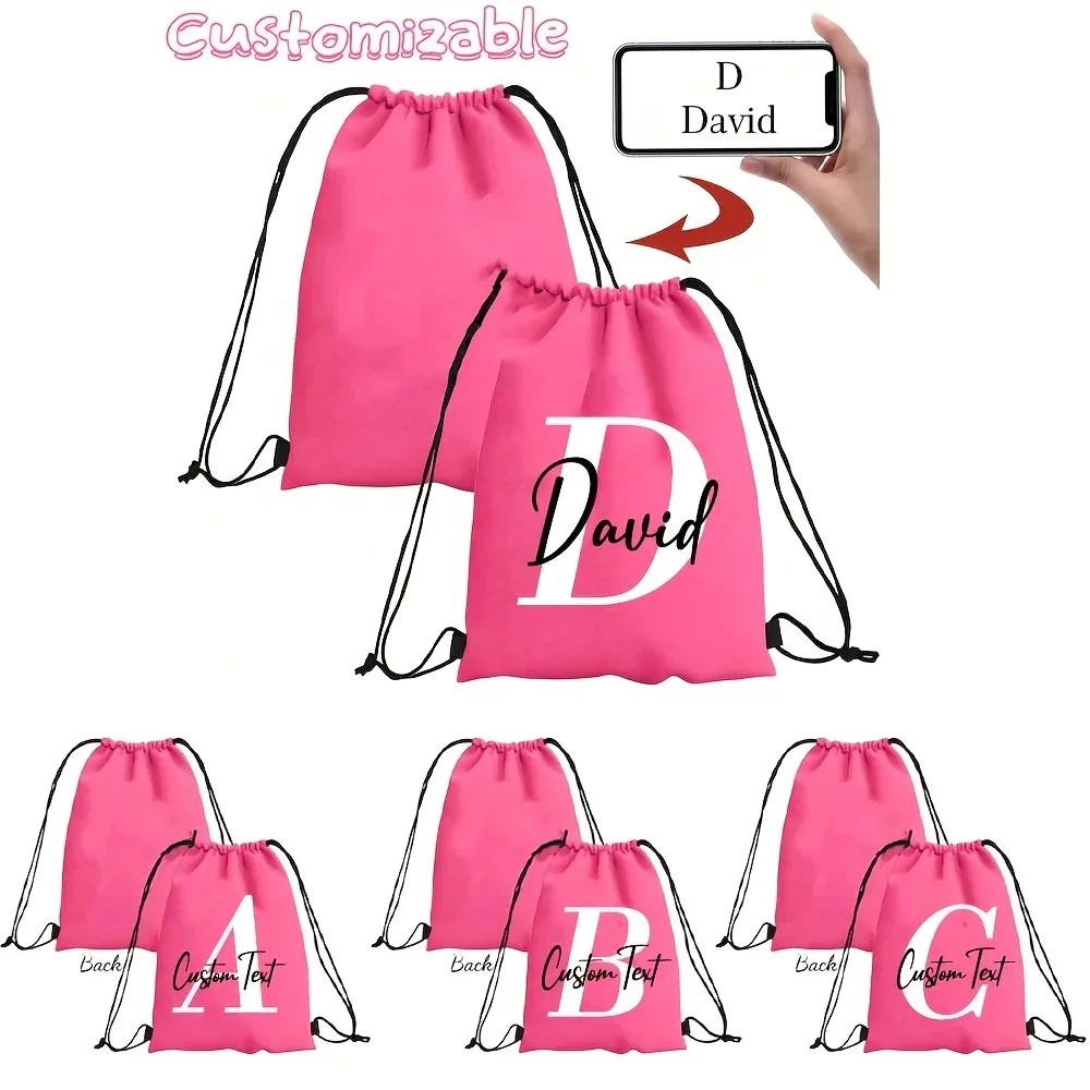 sac à dos personnalisé avec initiales, sac de sport, sac de natation, sac de gym, sac de club après l'école, multifonctionnel