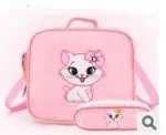 valise sac dos roulettes nylon fleur chat rose filles école voyage transport scolaire jeunesse