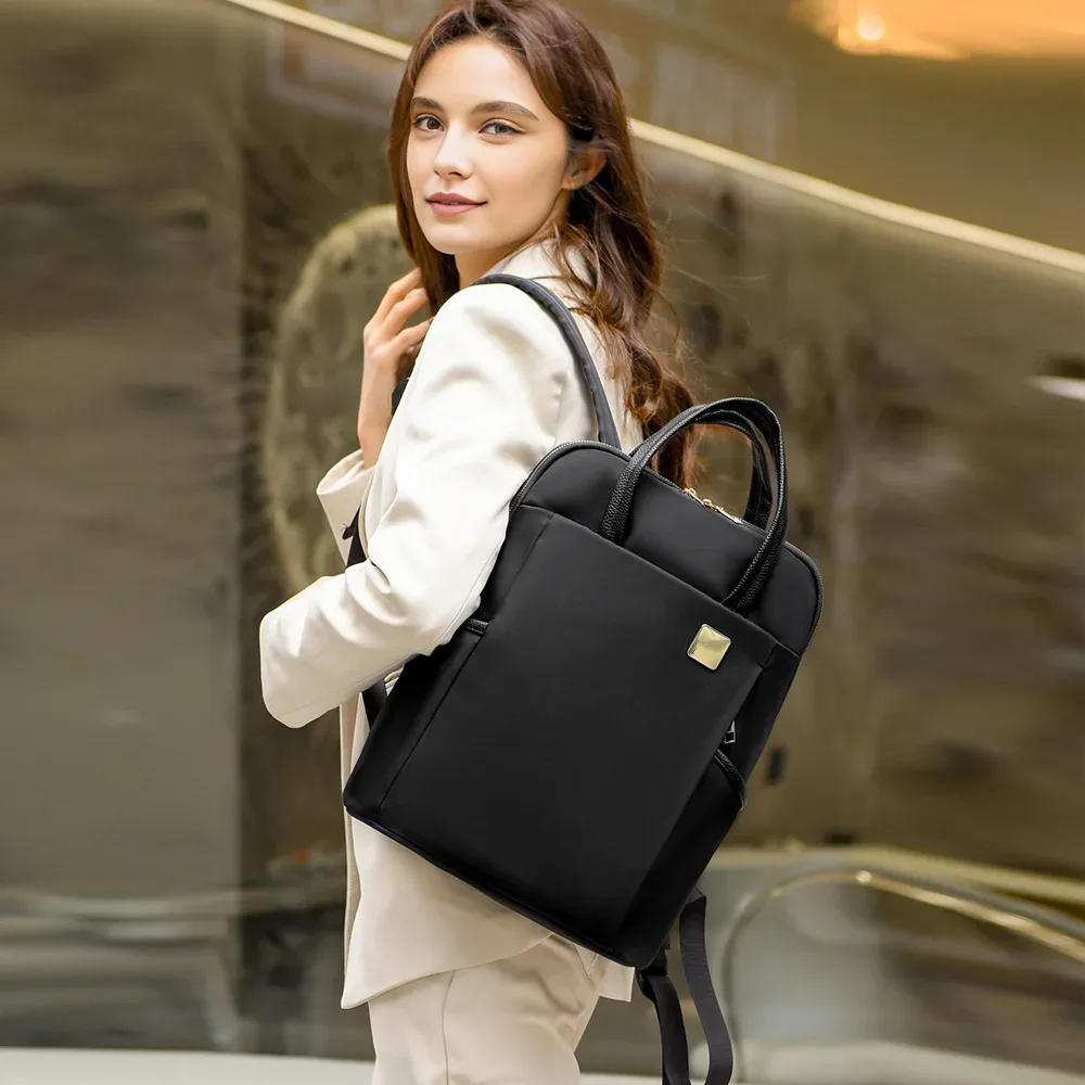 sac à dos en tissu oxford pour femmes, grande capacité, léger, idéal pour les déplacements professionnels, le stockage des ordinateurs portables étudiants, les voyages en plein air