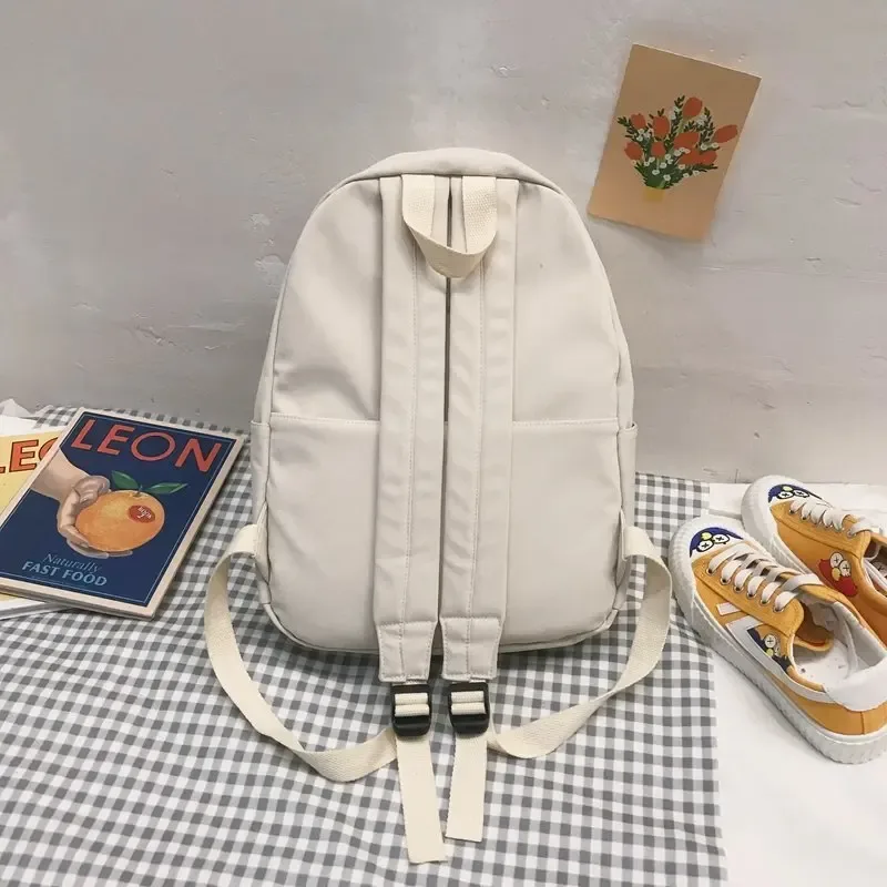 sac à dos noir solide, sac d'école oxford étanche, style minimaliste, sac de loisirs ou de voyage unisexe, sac à bandoulière de marque de haute qualité