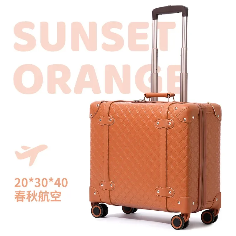 valise de luxe 16 pouces pour les courts voyages en avion - bagage à roulettes 18 pouces pour enfants, idéal pour les petites filles en voyage en avion
