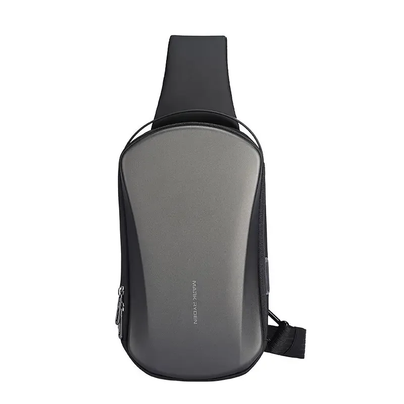 mark ryden-sac à bandoulière multifonction usb, sac à main initié tpu imperméable voyage, sacoche de poitrine pour hommes