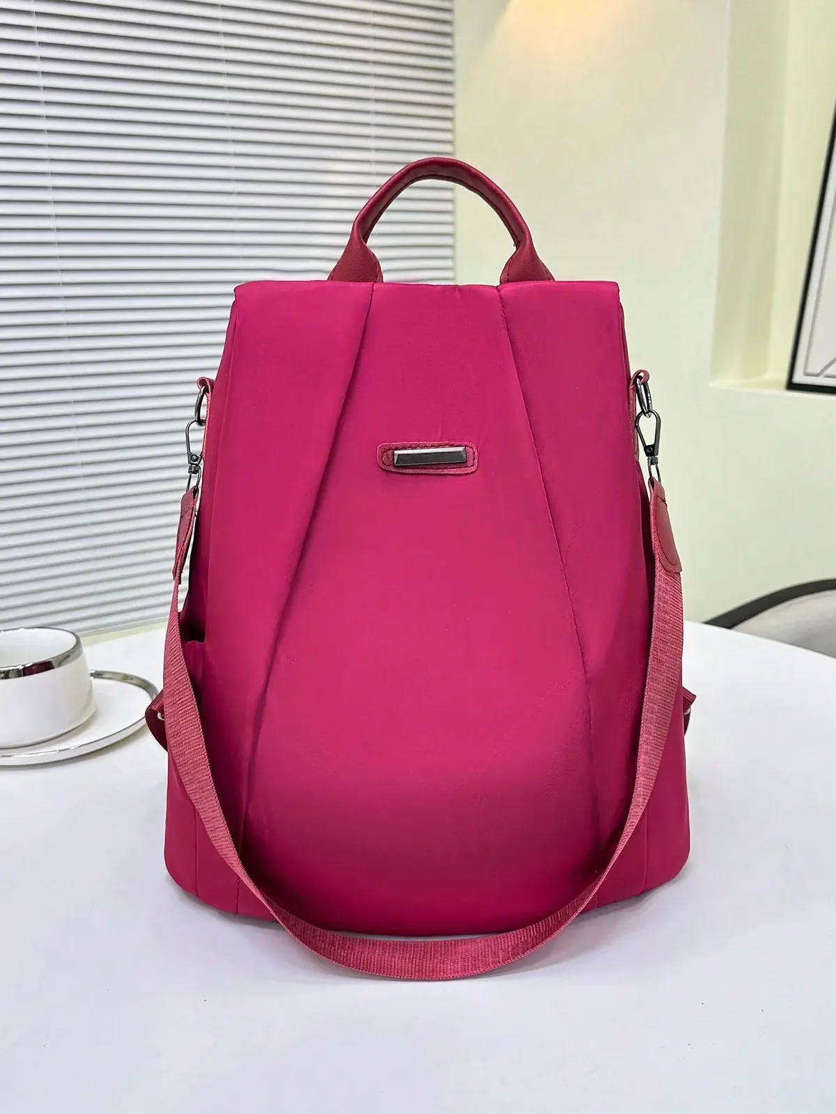 sac à dos de luxe pour femmes, sac d'école décontracté noir/kaki/rose rouge pour filles, sac à bandoulière de voyage à sangle détachable