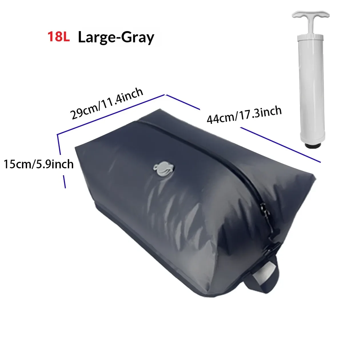 sacs de compression sous vide portables pour les voyages, sacs gain de place avec pompe manuelle, organisateur de vêtements étanche pour valise et sac à dos