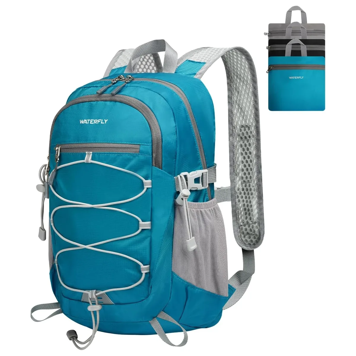 waterfly sac à dos pliable léger 15l : bandoulière respirante pour randonnée en plein air, camping, voyage, sac à dos pour hommes et femmes