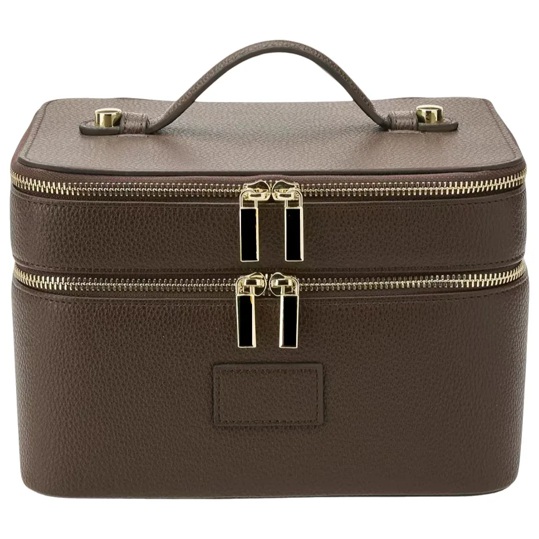 sac de maquillage professionnel portable à double couche, boîte de rangement pour cils, sac cosmétique multi-compartiments, étanche, pour les voyages et les loisirs