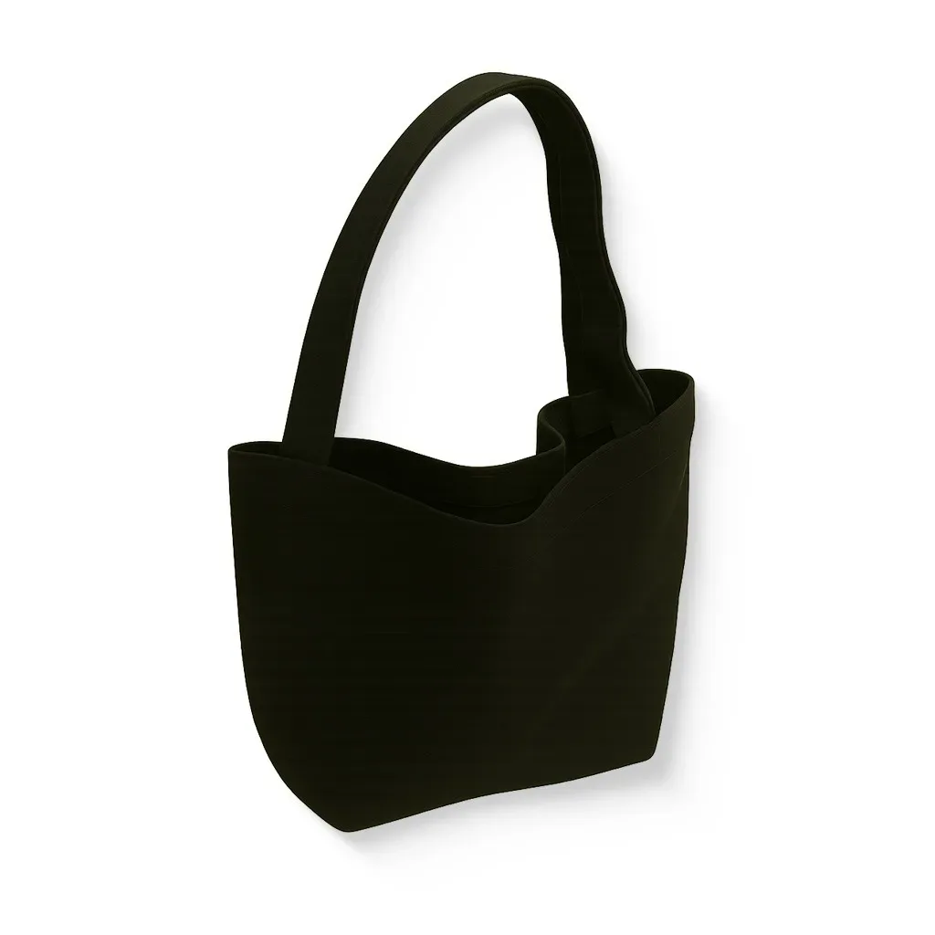 sac fourre-tout coréen en toile, couleur unie simple, sacs de shopping tendance, petits sacs pour le quotidien, sac à main pliable décontracté