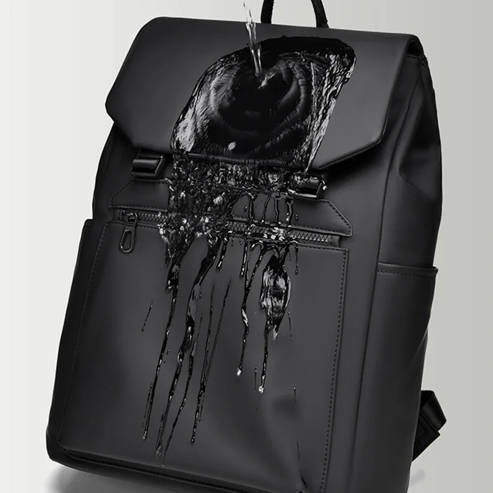 sac dos nylon homme noir gris vert 16 pouces multifonction ordinateur portable imperméable bandoulière arquée