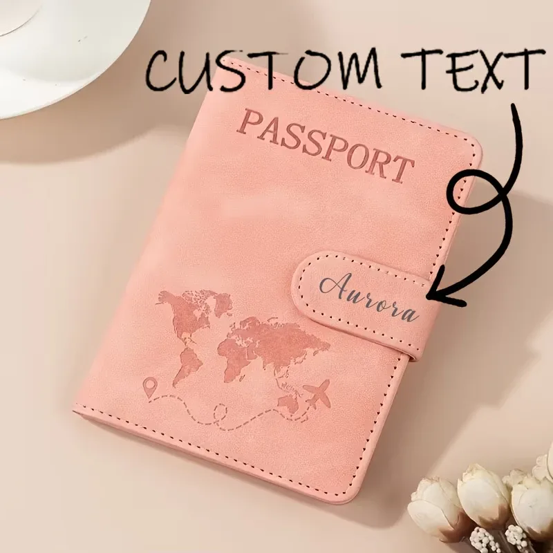 porte-passeport personnalisé pour les essentiels, étui de protection pour passeport, accessoires de voyage, porte-passeport pour femmes/hommes
