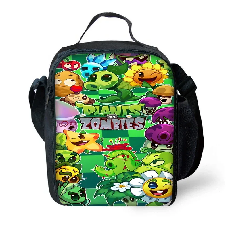 jeu chaud pour enfants pour p-plantes vs z-zombiess, sac à dos d'école avec sacs à déjeuner, sacs à crayons, sacs d'école pour garçons et filles, meilleur cadeau