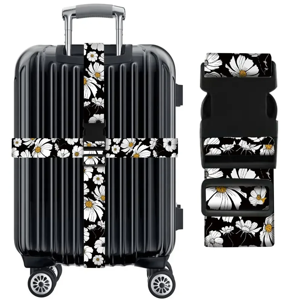 sangle de bagage réglable avec boucle, sangle croisée, ceinture de fixation, ceinture de conditionnement, ceinture antivol pour valise, accessoires de bagage