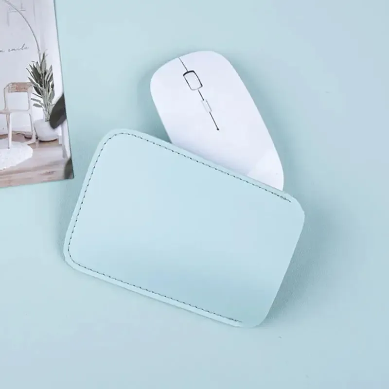 sac de rangement pour souris sans fil, 1 pièce, pochette de protection en cuir adaptée pour souris, étui anti-rayures, sac de rangement portable simple pour souris