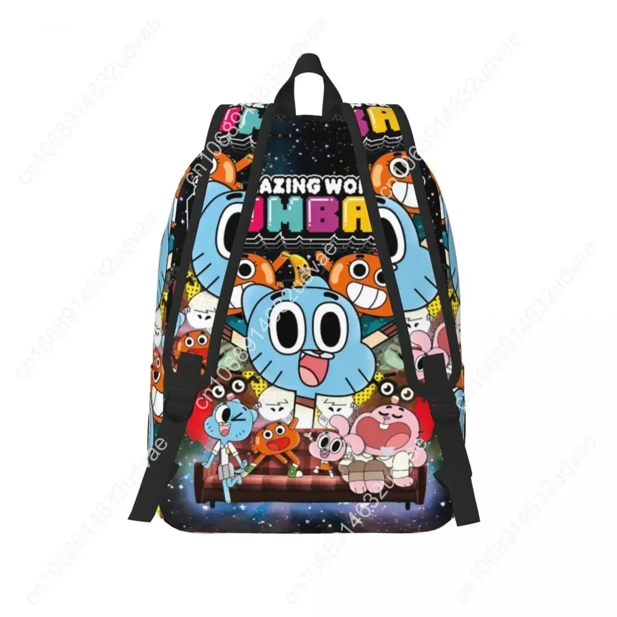 gumballs amazing world sac à dos pour hommes, femmes, adolescents, étudiants, travailleurs, sac à dos de jour, sacs en toile pour ordinateur portable, émissions de télévision comiques et amusantes, pour l'extérieur