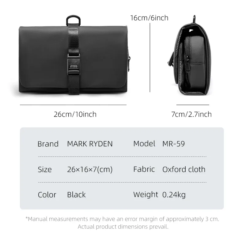 mark ryden oxford – sac de rangement portable pour hommes et femmes, organisateur de produits de toilette, sac à cosmétiques, pochette de lavage de voyage suspendue étanche