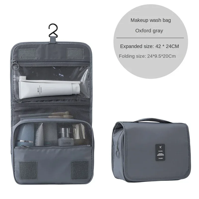 maquillage pour les femmes pliable voyage cosmétique organisateur sacs oxford étanche grande capacité salle de bain sac à main coréen sac fourre-tout nouveau