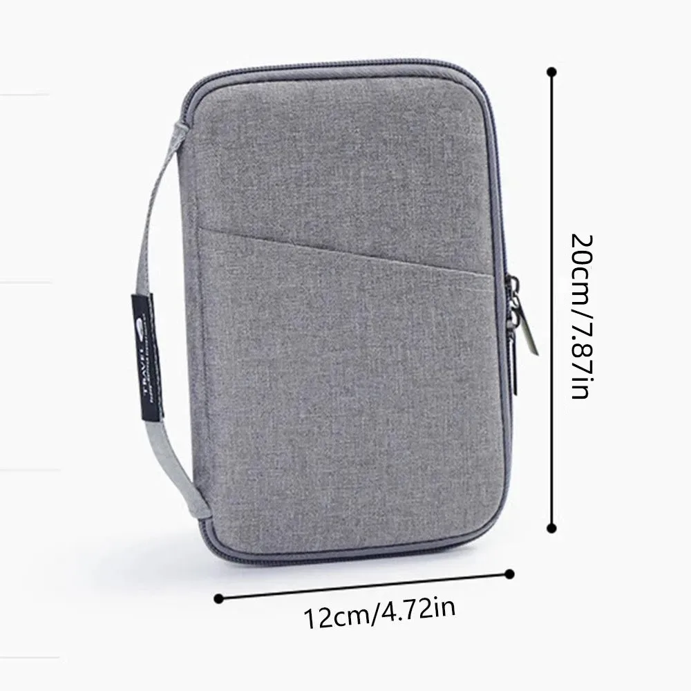 accessoires de voyage portefeuille de voyage en tissu ox porte-billets porte-passeport familial housse de protection pour passeport à fermeture éclair étui pour documents
