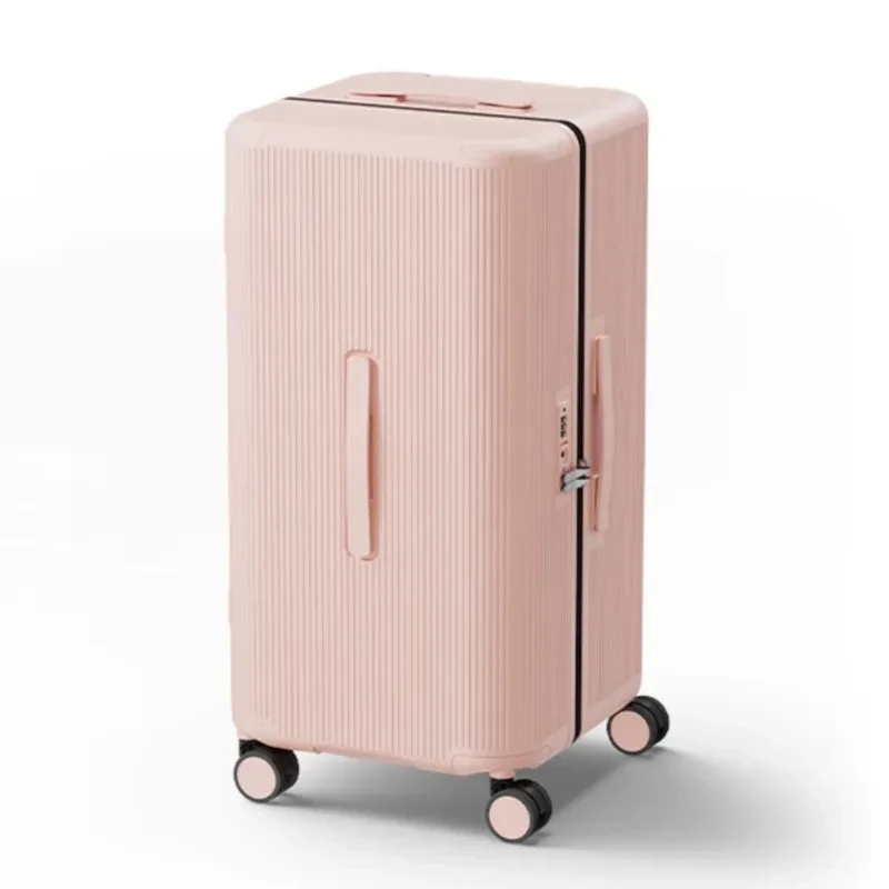 valise rigide en matériau pc avec serrure tsa, bagage à roulettes pour femmes, valise de voyage à grande capacité 20/24/28/30 pouces