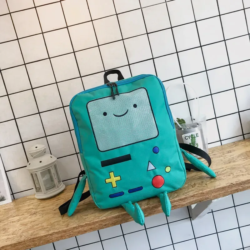 sac à dos robot dessin animé 3d kawaii, sac d'école en toile de 14 pouces, sac à dos d'extérieur unisexe à la mode pour étudiants, cadeau mignon pour la rentrée scolaire pour enfants