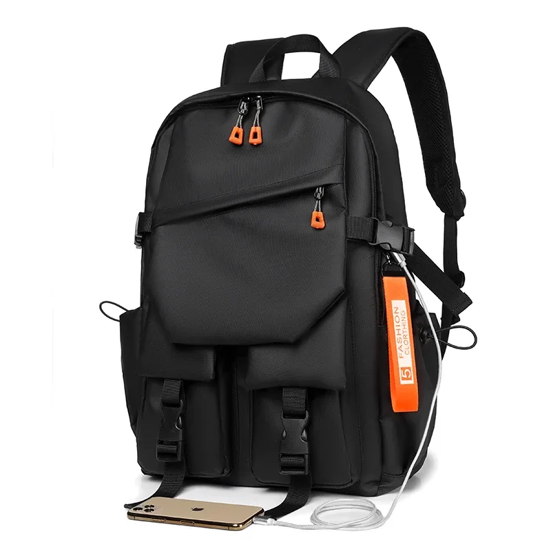 sac à dos de luxe pour hommes, sac à dos pour ordinateur portable de haute qualité 15.6 pouces, sac de voyage étanche de grande capacité, sacs à dos d'école à la mode pour hommes