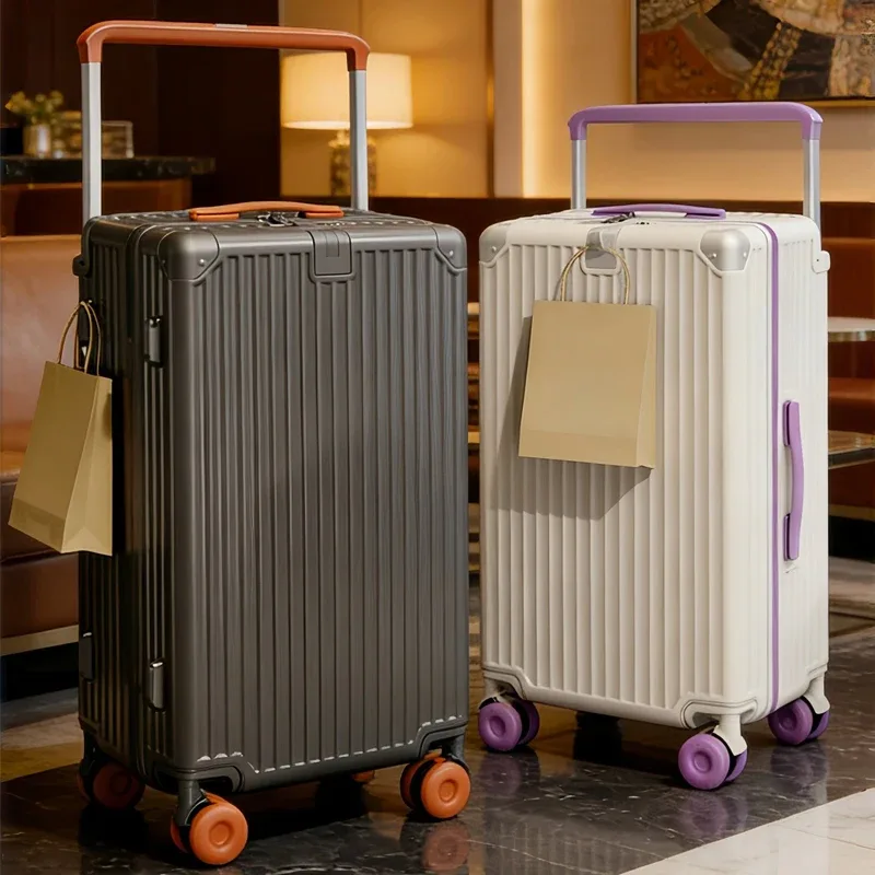 nouvelle valise de voyage 2026 à grande poignée rétractable, roues multifonctionnelles, bagage de 30 pouces grande taille, valise à roulettes légère en abs+pc