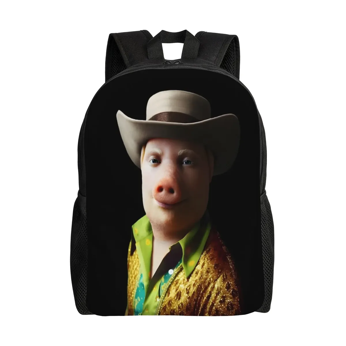 sac à dos fantaisie tung tung tung sahur john pork pour garçon, grands sacs d'école de voyage, sac à dos coloré