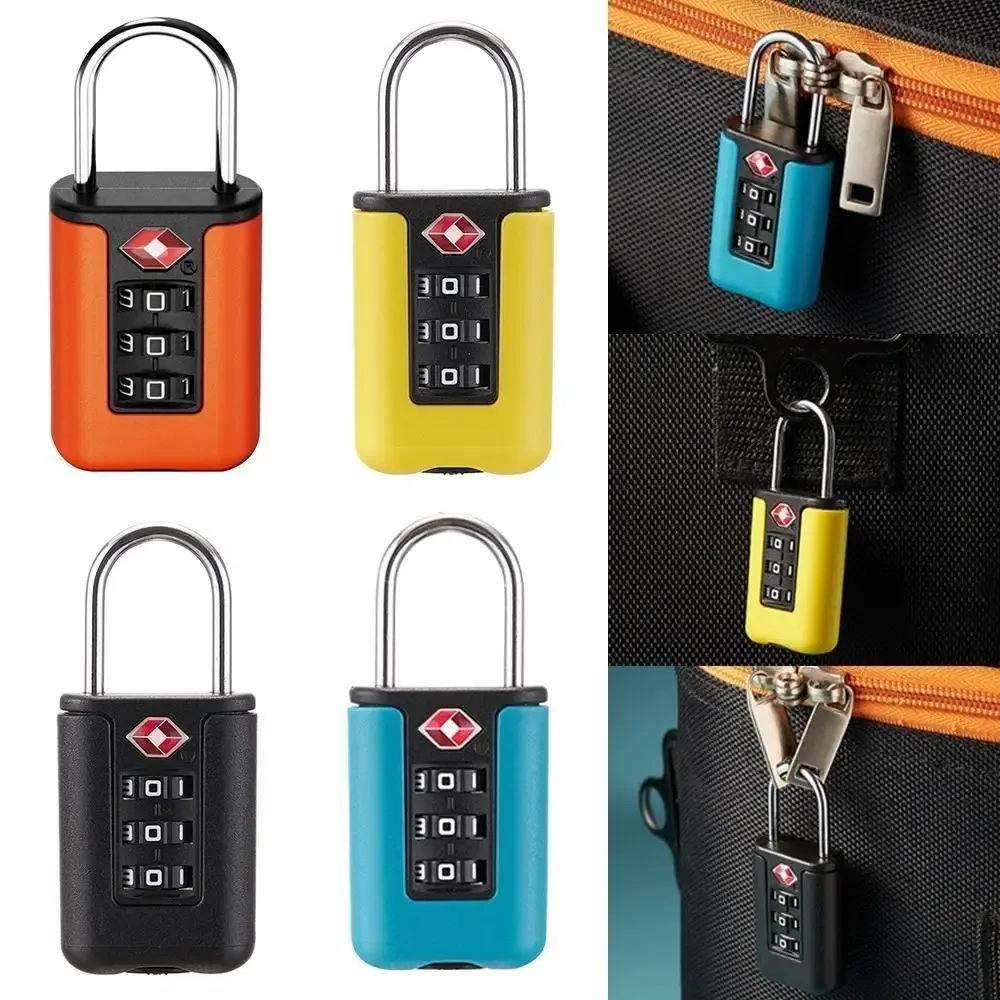 nouveau cadenas à code douanier tsa pour bagages de voyage, mot de passe, verrouillage modifiable, conception 