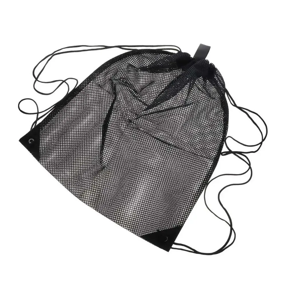 Sac à dos pliable en filet pour le sport et le shopping, sac de rangement à cordon, sac à bandoulière pour la gym