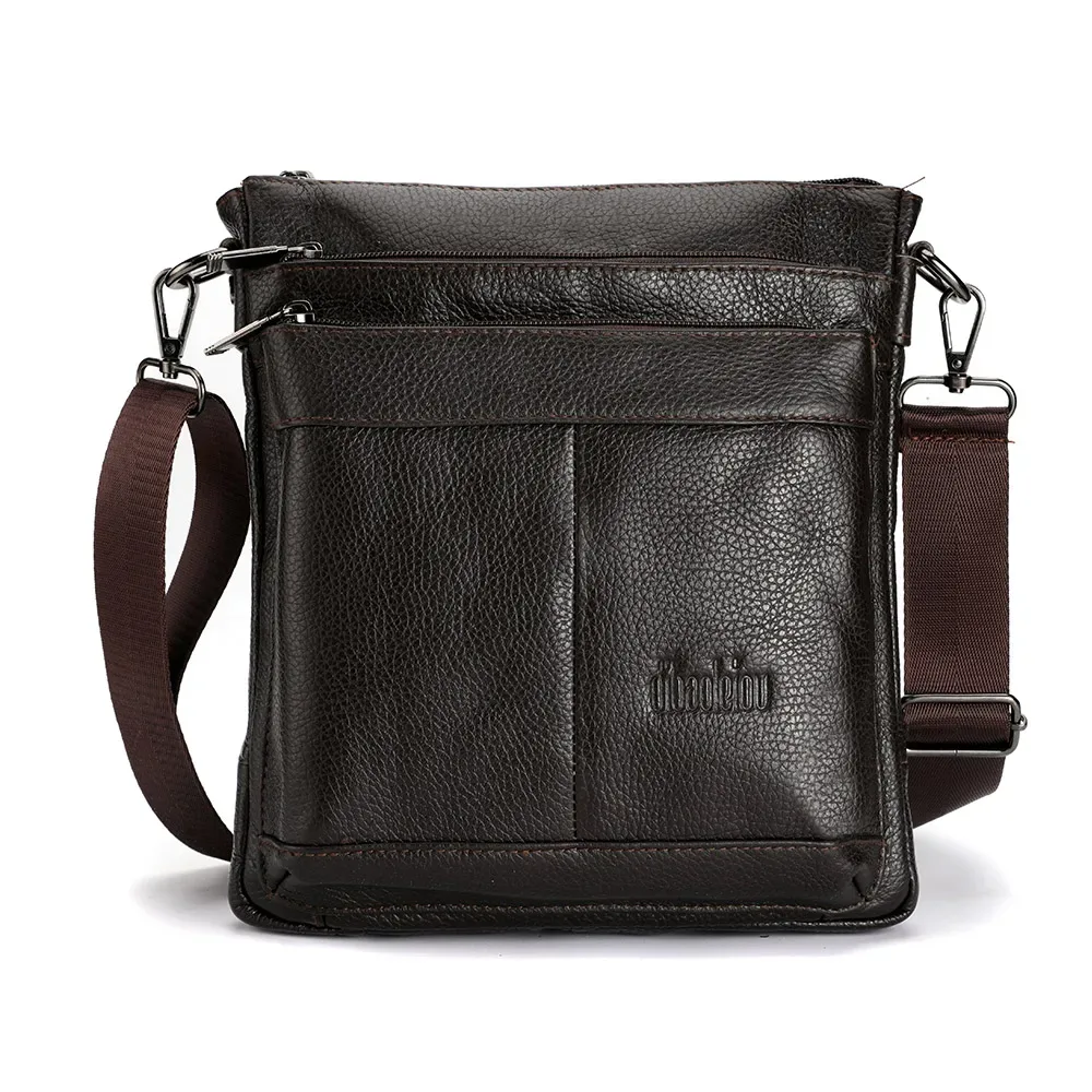 sac messager en cuir pour hommes, sac à bandoulière d'affaires, petit sac à bandoulière multifonction, sac de voyage pour hommes