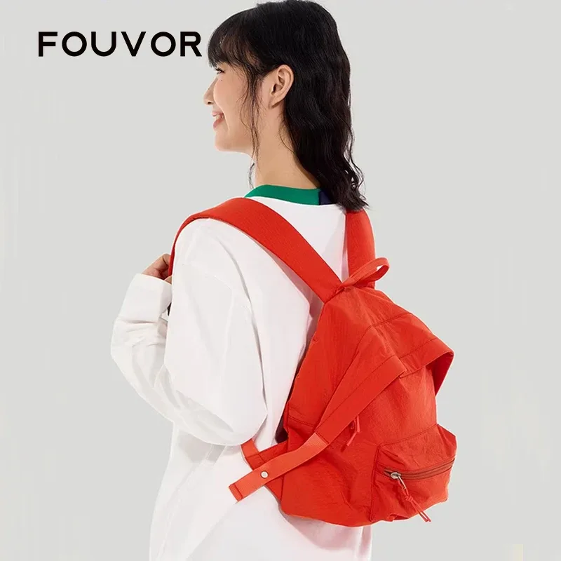 sac à dos fouvor 2026 nouveau pour jeunes avec poche cachée zippée, compartiments intérieurs, petit sac de cabine pour avion, sac de banlieue 3059-04