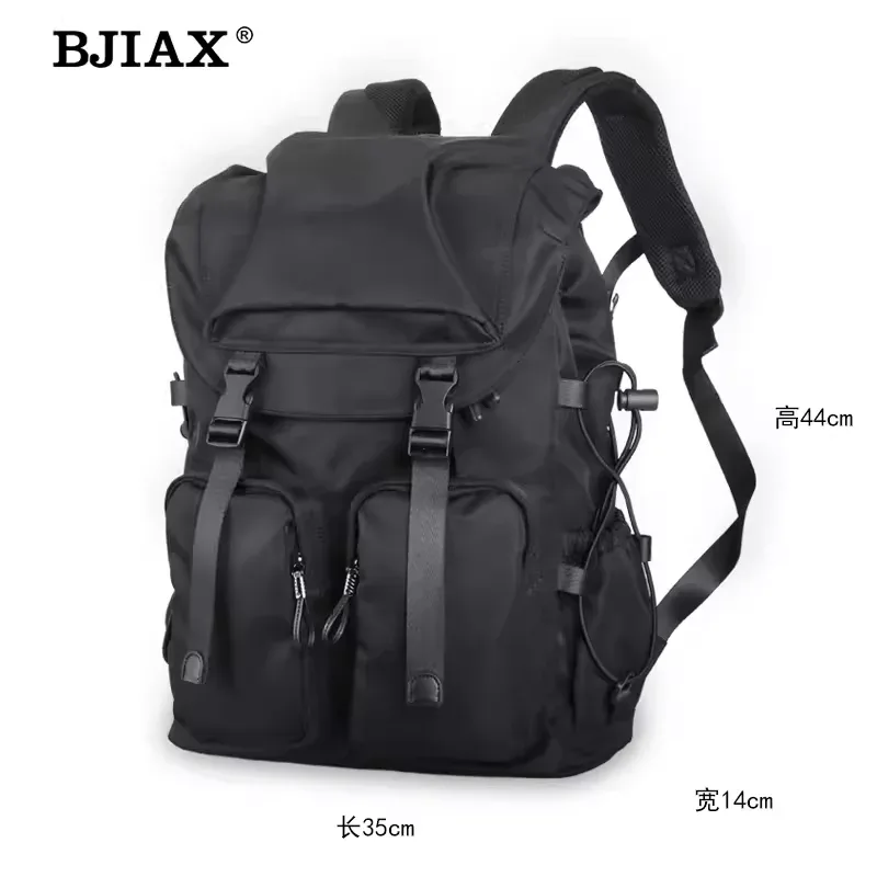 sac dos nylon noir texture jacquard poche limon bandoulière arquée imperméable usage voyage loisirs école affaires
