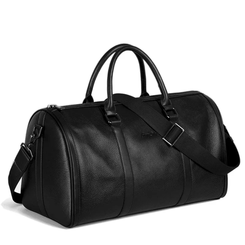 munuki sac de voyage vintage en cuir véritable crazy horse, grand sac à bagages, sac de week-end en cuir pour homme, grand sac fourre-tout m107